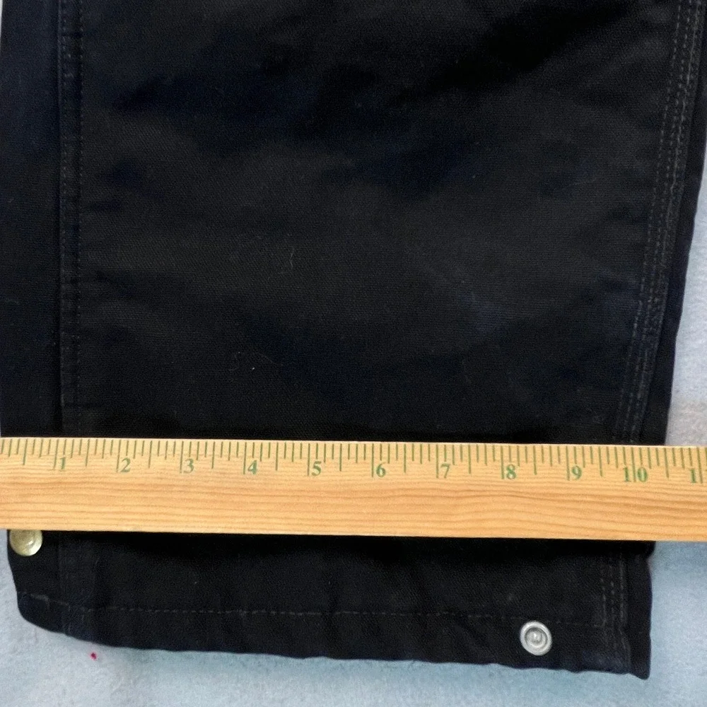 Carhartt Bib Overalls Mens 34x34 Black R38 Quilt Lined Duck Canvas Workwear Gorp